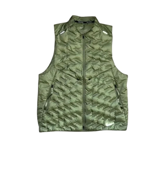 Veste running sans manche -verte