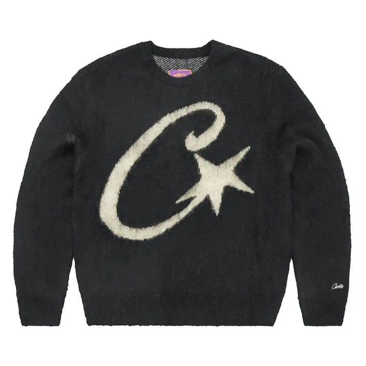 CStar Mohair Knit Sweater Noir