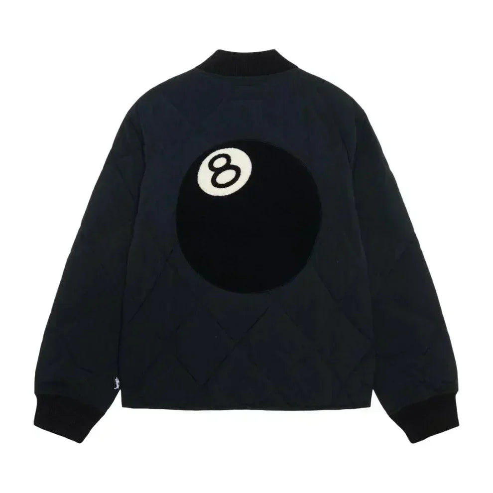 Stussy 8 Ball Quilted Liner Jacket Black 49